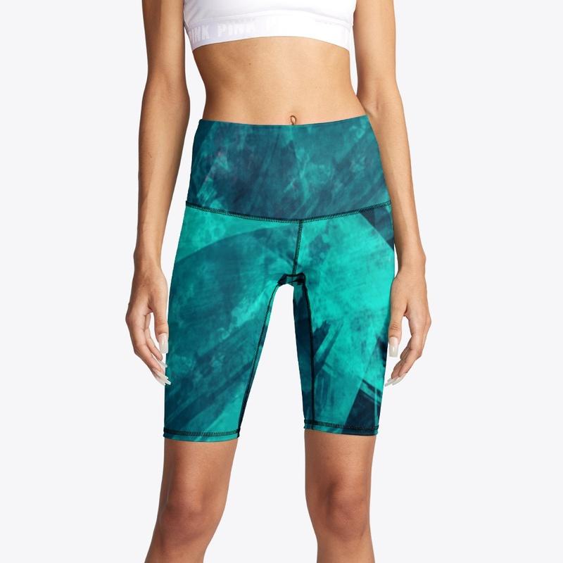 Teal Bike Shorts 1